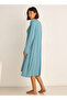 Night Dress with Robe Sleeveless Lace Detail - 4