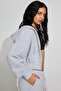 Karmelanj Crop Hooded Zippered Women's Sweatshirt Mg2608 - 3