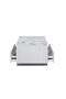 Akira Stone Top Coffee Table with 4 Drawers - Stylish White/Grey Living Room Furniture, 120x65cm - 4