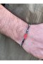 Steel Bracelet Men's Natural Stone - 3