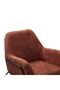 Akira 1 Seater Fabric Accent Chair - Rust, Engineered Wood, 76x85x87cm, 2-Year Warranty - 4