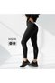 Fleece-Lined High Waist Winter Ribbed Knit Side Stitch-Free Corded Fabric Sports Leggings - 2
