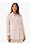 Regular Satin Jacket with Notched Lapel
