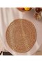 6 Pieces Wicker Coasters Knitted Fireproof American Serving Plate Pan Pot Mat Stylish Tableware Serving Presentation - 4