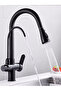 Black Purified 3-Way Spiral Kitchen Sink Faucet - 4