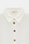 Women's Shirt Collar Wooden Buttoned Collage Elastic Aerobin Woven Tunic - Regular Fit - 5