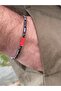 Steel Bracelet Men's Natural Stone - 6