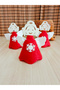 DIY Felt Christmas Ornament – Red Angel Figure, Easy Assembly, Set of 3 Felt Angels - 7