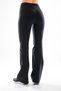 725011_Women's Black High Waist Extra Gathering Cotton Full Lycra Spanish Leg/Wide Leg Sports Flare Leggings Pants - 4