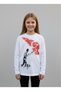 Children's Boys-Girls Atatürk Kocatepe Turkish Flag 100% Cotton Long Sleeve White T-Shirt - 2