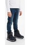 Dark Blue Camouflage Boys' Fur-Lined Staple-Fastened Boots - 2
