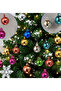 6 cm Mixed Color Ball Christmas Tree Ornament Pack of 6