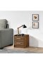 Supreme 2-Drawer Kids Nightstand in Light Walnut - Engineered Wood, 43x40.5x47cm, 2-Year Warranty