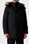 Real Regular Fit Removable Hooded Water Repellent Parka M5Bl2Gw2712 Men's Parka M5Bl2G W2712 J