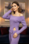 Open Wide-Collar Cotton Fabric Slit Pajama Set – Loose Comfortable Set - 6
