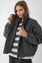 Oversized Mock Neck Cashmere Jacket - 5