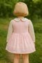 Mali-Kon 303-11-25 Girl's Lace Sleeve Bow and Bead Detailed Casual Dress 1/5 Years Old - 4