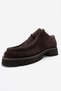 Talia Brown Suede Genuine Leather Lace-Up Women's Loafer Shoes - 4