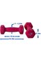 Vinyl Dumbbells EM-9219R-1 Set of 2 Non-Slip 1KG Each for Fitness, Pilates & Home Gym - 6