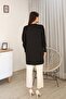 Self-patterned sleeve buttoned tunic - 4