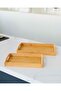 Natural Bamboo Large Serving & Breakfast Tray – Non-Slip Sturdy - 4