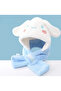 Sanrio Cinnamoroll Cute Blue Color Plush Hooded Scarf