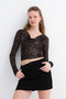 Degaje Collar Leopard Blouse B12702 - 2