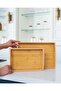 Natural Bamboo Large Serving & Breakfast Tray – Non-Slip Sturdy