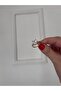 Stainless Steel Jeweler's Model Baguette Cut Stone Shiny Glowing Gold Tektaş Ring - 4