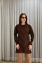 Self-patterned sleeve buttoned tunic
