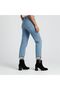 Black Suede Genuine Leather Buckle Thick Heeled Women's Boots - 3