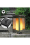 Solar Lantern Night Light | 2-Pack, 99 LED, Dancing Flame Effect | Waterproof Outdoor Han - 6