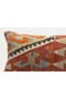 Vintage Throw Pillow Cover Made from Handmade Rug, Wool, 30X50 cm - 2