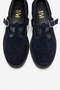 Janney Navy Blue Suede Genuine Leather Strap Women's Loafer Shoes - 2