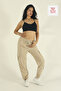 Women's Baggy Parachute Fabric Commando Pocketed Leg Clip Oversized Sweatpants