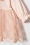 Baby Girl Mevlut Dress with Bandana and Lace, Newborn Hospital Take-Home Outfit, Bridal Evening Dress, Religious Ceremony Dress 72 - 4