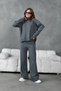 Basic Oversized Sweater Pants Knitwear Bottom-Top Set Aw25Au0040