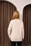 Heart Embroidered Crew Neck Cardigan - 4