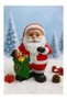 Decorative Handmade Large Size 25X16 cm Santa Claus Figurine Christmas Decorative Ornament New Year Home Office Table - 3