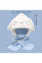 Sanrio Cinnamoroll Cute Blue Color Plush Hooded Scarf - 3