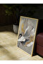 Golden Flowers Trio Framed Set of 3 Mdf Paintings - 4
