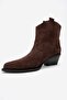 ELIA Brown Suede Genuine Leather Women's Western Boots - 4