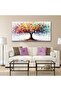 Large Wrap Framed Wall Art Abstract Tree Landscape Canvas (50x100 cm) - 2