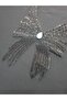 Black Sequin Brocade Guipure Applique Decorative Sewing Accessory Bow Model - 3