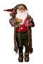 120 cm Plaid Costume Luxurious Santa Claus Figure – Standing Custom Design Christmas Decor with Gift Packaging - 2