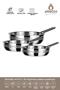 Vento Steel Induction Base 3 Piece Frying Pan Set 20-24-28 cm - 2