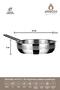 Vento Steel Induction Base 3 Piece Frying Pan Set 20-24-28 cm - 4