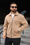Basic Premium Polo Collar Cashmere Jacket/Coat - Simple and Stylish - 4