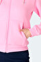 Milio I Women's Zippered Hooded Pocket Pink Sweatshirt - 5