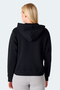 Milio I Women's Zippered Hooded Pocket Black Sweatshirt - 5